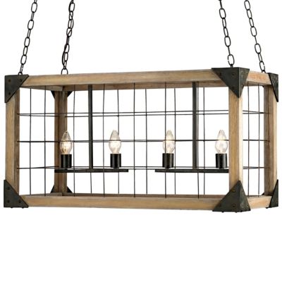 Eufaula Rectangular Chandelier by Currey & Company - Starlight Lighting USA and Canada